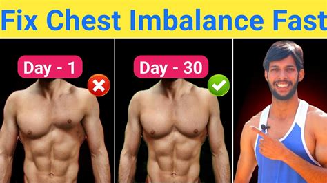 How To Fix Chest Muscle Imbalance Chest Imbalance Workout Youtube
