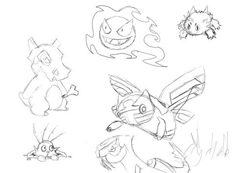 Pokemon Sketches By Icychalk On Deviantart