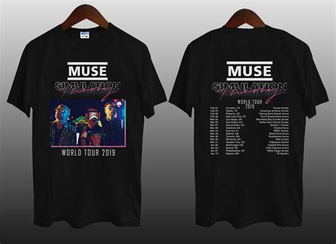 Muse Simulation Theory World Tour 2019 Mens Black T Shirt S 3xl T Shirt