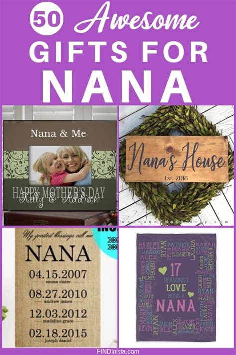 A perfect gift idea for nana's birthday, thanksgiving, christmas. Nana Gift Ideas: 25+ Awesome Gifts That Will Make YOU Nana ...