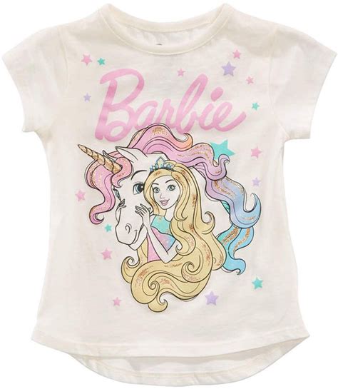 Barbie Toddler Girls Unicorn T-Shirt | Baby clothes shops, Stylish