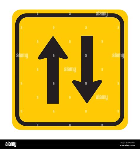 Two Way Sign Vector Stock Vector Image And Art Alamy