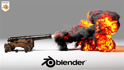 Quick Embergen Blender Tutorial Cannon Explosion And Fire Youtube