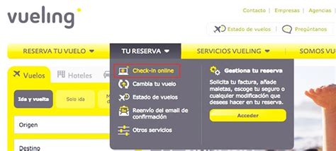 Introduzca los datos de su reserva: Cómo hacer el check-in online con Vueling