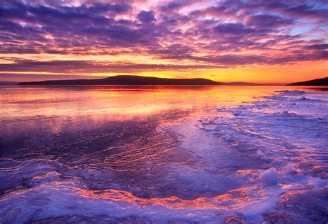 Ice Glow Quabbin Reservoir Ma Patrick Zephyr Photography