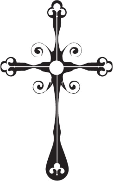 Gothic Cross Vector Png Clip Art Library