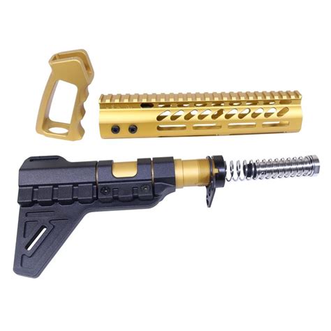Guntec Usa Ar 15 Accent Kit Anodized Gold Tactical Transition