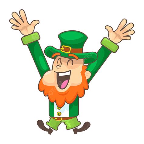 Happy Saint Patricks Day Clipart Vector Happy Leprechaun Vector