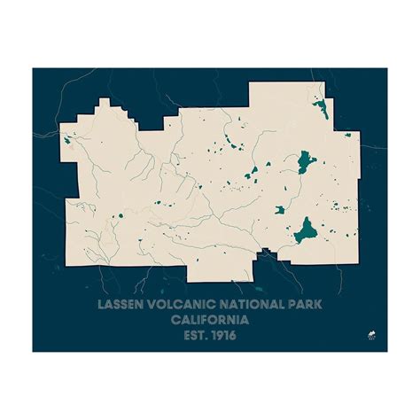 Lassen Volcanic National Park Map In 2022 National Parks Map Lassen
