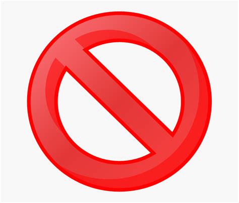 Clip Art Not Allowed Symbol Not Allowed Sign No Background Hd Png