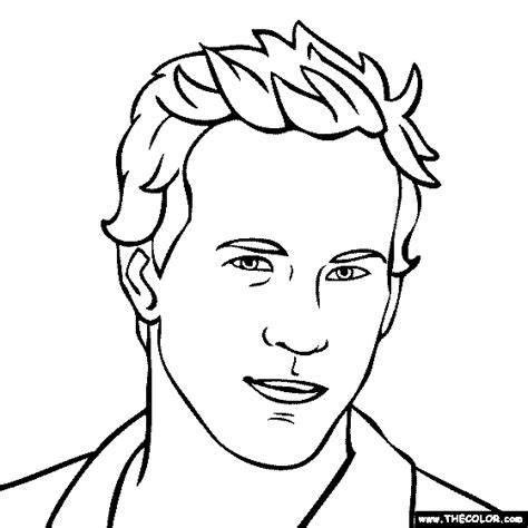 Famous Actor Coloring Pages