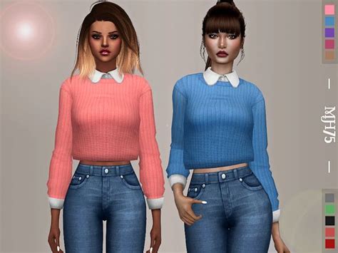 Margeh 75s S4 Ridgeport Awesome Sweaters Sims 4 Clothing Clothes