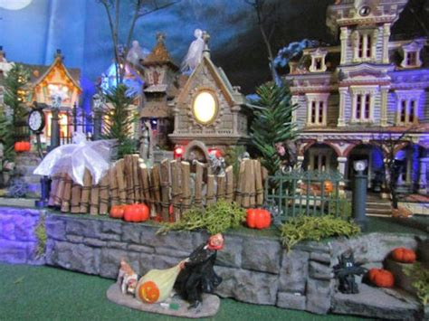 Haunted Halloween Village Display Base 42x12 Dept Etsy In 2020