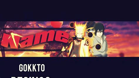 Naruto Shippuden Free Banner Template Hd Photoshop Anime Banner