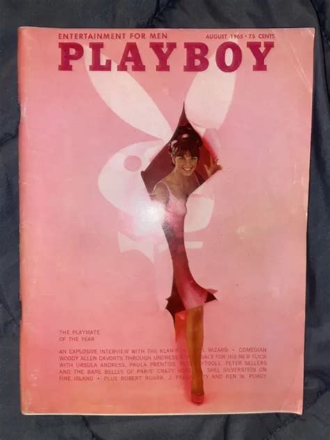Playboy Magazine August Centerfold Intact Vintage Historic