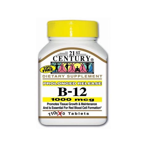 Vitamina B 12 De Liberación Prolongada 1000 Mcg 110 Tabletas