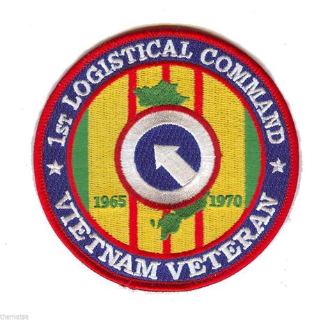 Army 1st Logistical Command Vietnam Veteran 4 Embroidered Military