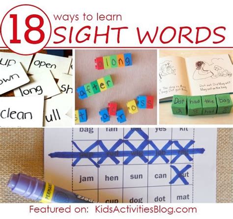 18 Fun Ways To Learn Sight Words For Kids Get Playing And Learning