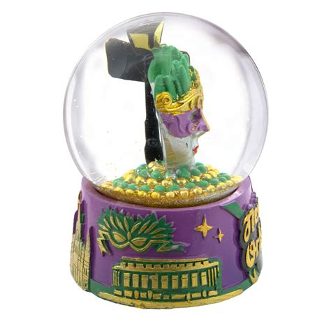 New Orleans Mardi Gras Snow Globe 35in