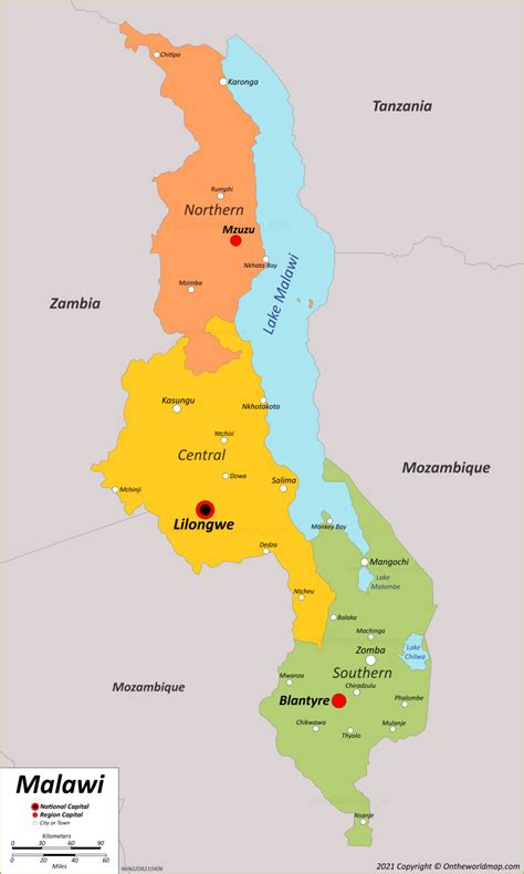 Malawi Map Detailed Maps Of Republic Of Malawi