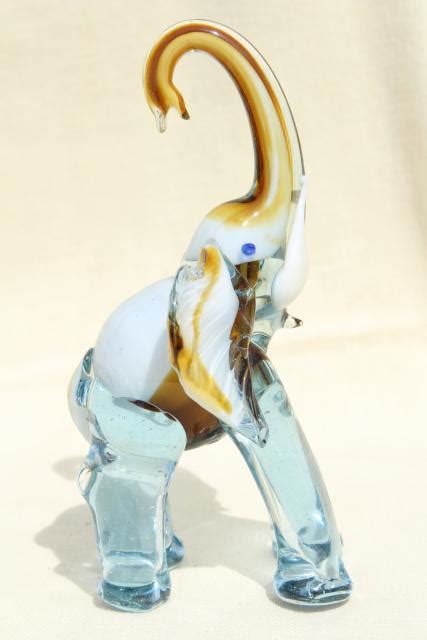 Vintage Colored Glass Elephant Figurine Barovier Murano Italian Art Glass
