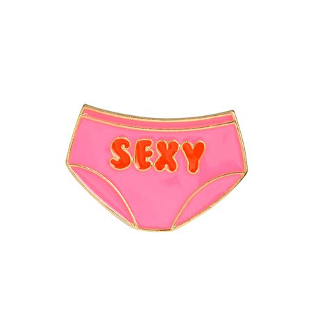 Pin Sexy Pants Pink Enamel Brooch Idolstore Merchandise And