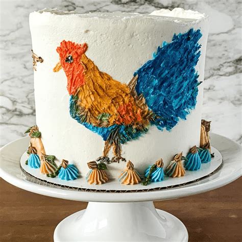 Chicken Birthday Cake Ideas Images Pictures