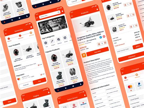 Dribbble Motorcycle Parts E Commerce App Ui Design By Tanzir Fahad