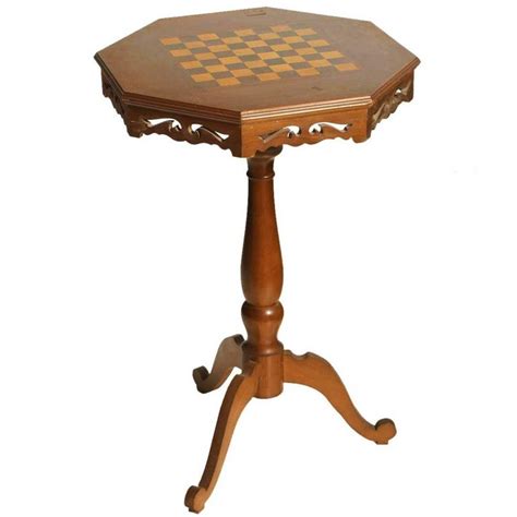 Contains small parts before assembly. Mid-20th Century Neoclassical Small Game Table Chess in ...