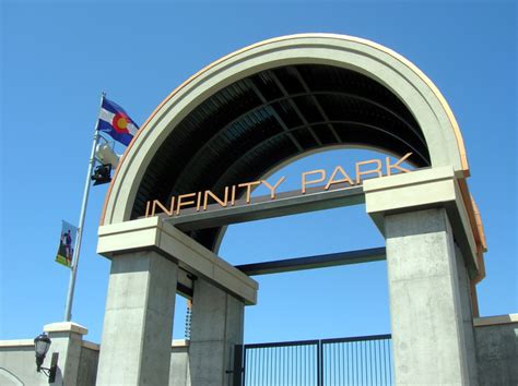 The Entrance To Infinity Park In Glendale Colorado Image Free Stock
