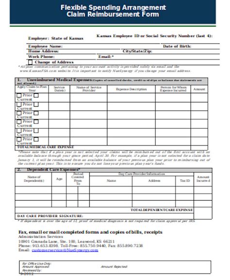 Free 12 Sample Medical Reimbursement Forms In Pdf Excel Word