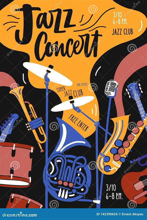 Poster Template For Jazz Music Orchestra Performance Festival Or