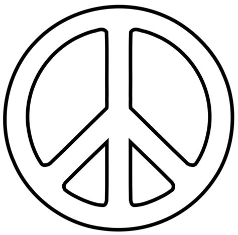 Peace Sign Templates Clipart Best