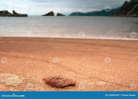 Pumice Stone On Beach On Japanese Coastline Stock Image Image Of Horizon Beautiful 220065535