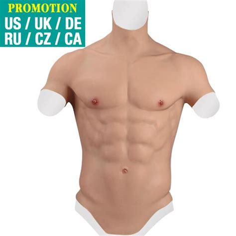 Dokier Fake Chest Muscle Male Suit Soft Silicone Men Artificial