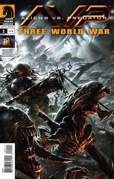 aliens  predator  world war  raymond swanland cover profile dark horse comics