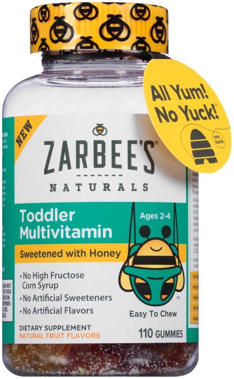 Zarbees Naturals Toddler Multivitamin 110 Ct Bottle Reviews 2020