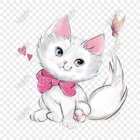 kartun kucing kecil yang lucu PNG grafik gambar unduh ...