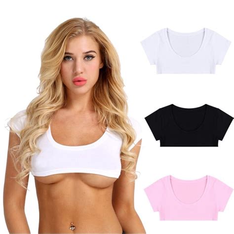 Sexy Women Sleeveless See Through Sheer Mesh Crop Top T Shirt Tank Tops Blouse Ebay