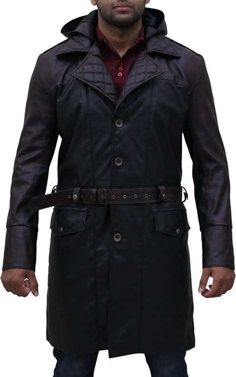 Assassins Creed Jacob Frye Syndicate Trench Coat Negro X Small