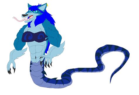 Peris Naga Werewolf Form By Perithefox10 On Deviantart