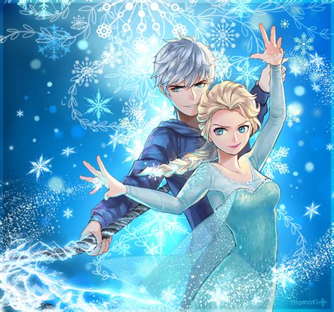Elsa And Jack Frost Frozen Fan Art 37543034 Fanpop