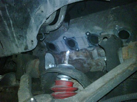 The car should be parked on a flat surface (a garage would be an ideal place) and then set the car to the parking brake. Leaking exhaust manifold - Bob Is The Oil Guy