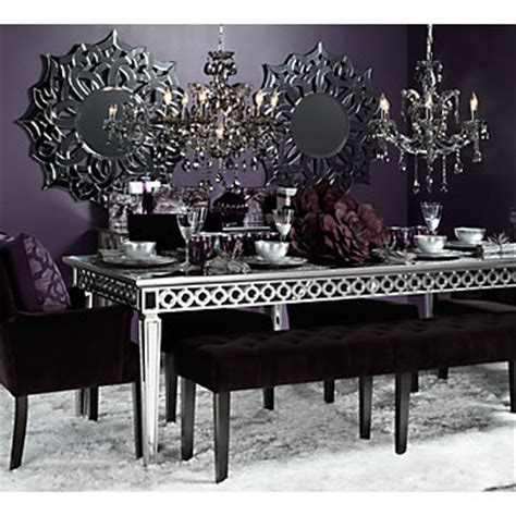 sophie mirrored dining table