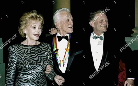 Kirk Douglas His Wife Anne Buydens Editorial Stock Photo Stock Image