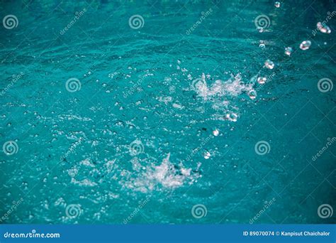 Water In Pool Splashing Stock Photo Image Of Color Energy 89070074