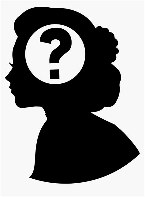 Transparent Head Question Mark Also Known As Interrogation Point Query Or Eroteme In