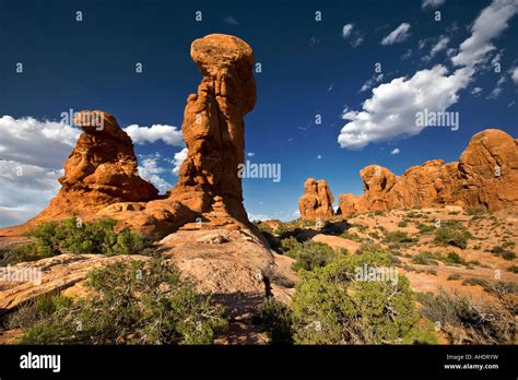 Garden Of Eden Arches National Park Utah Stock Photo Alamy