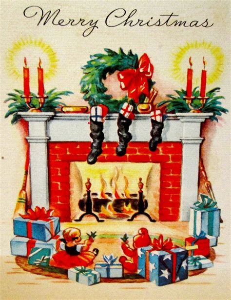 A Collection Of 20 Stunning Vintage Inspired Christmas Cards ~ Vintage Everyday