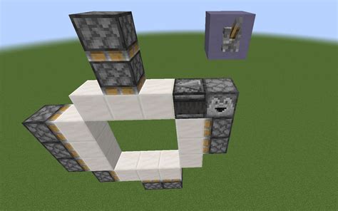 How To Make A 3x3 Piston Door In Minecraft